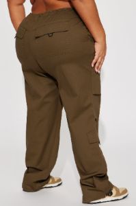 Not Giving In Parachute Pant - Olive sold by Fashion Nova