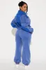 Vanessa Washed Jogger Pant Set - Blue sold by Fashion Nova