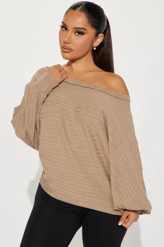 Emilia Top - Taupe sold by Fashion Nova