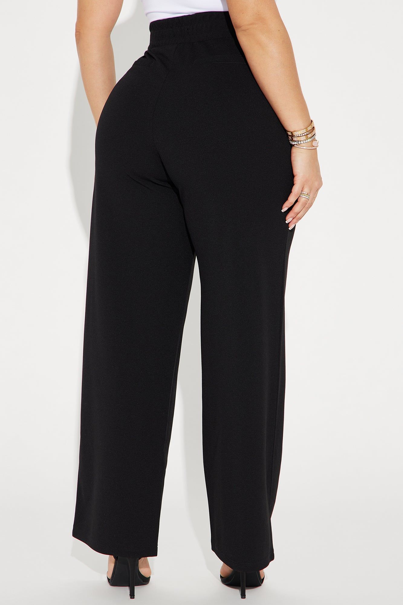 Never Too Late Wide Leg Trouser - Black sold by Fashion Nova product image thumbnail 3