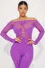The Way You Sparkle Seamless Jumpsuit - Purple sold by Fashion Nova