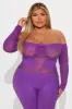 The Way You Sparkle Seamless Jumpsuit - Purple sold by Fashion Nova