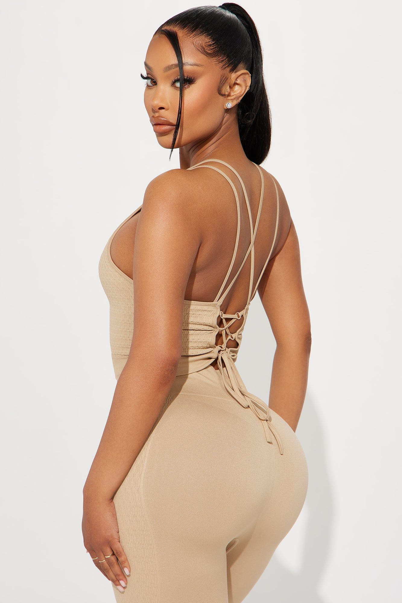 Vitality Textured Seamless Active Top - Sand sold by Fashion Nova product image thumbnail 2