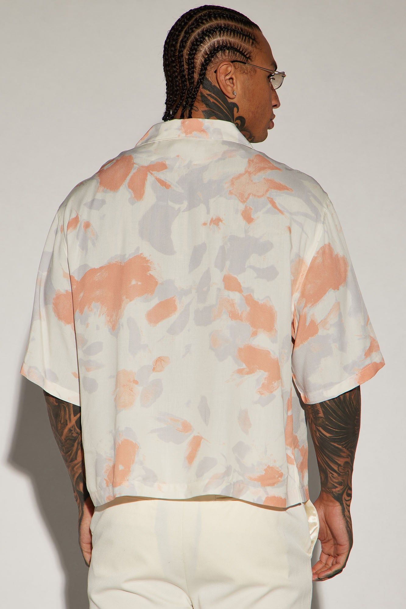 Rising Button Up Shirt - Off White/combo sold by Fashion Nova product image thumbnail 3