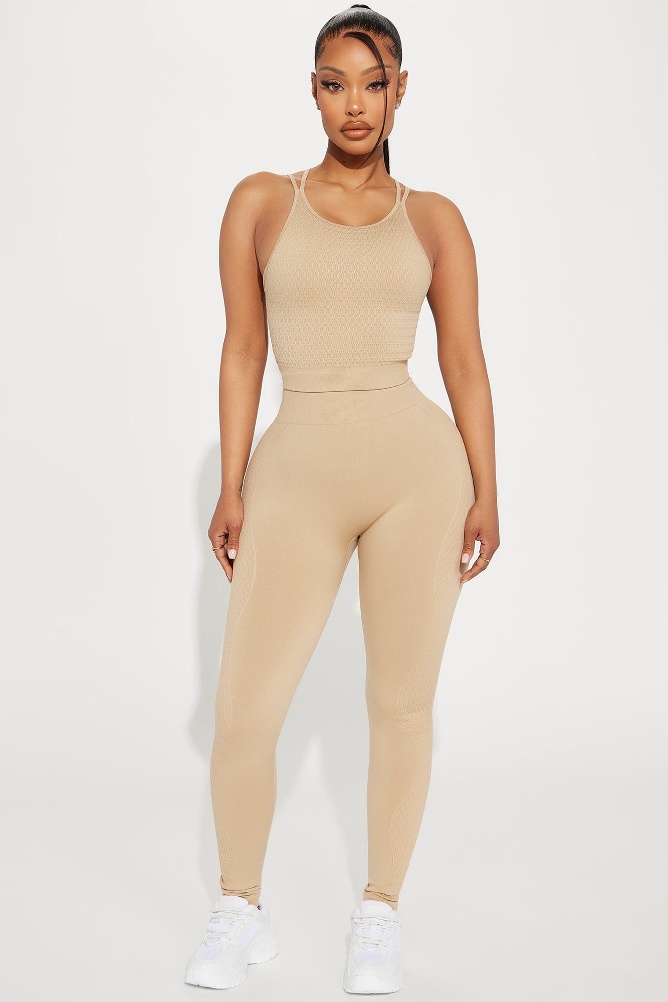 Vitality Textured Seamless Active Top - Sand sold by Fashion Nova product image thumbnail 3