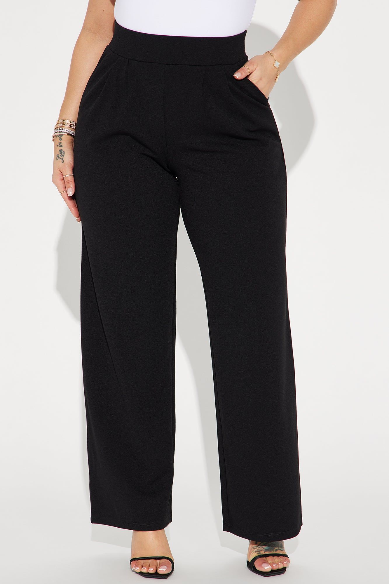 Never Too Late Wide Leg Trouser - Black sold by Fashion Nova product image thumbnail 2