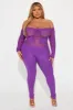 The Way You Sparkle Seamless Jumpsuit - Purple sold by Fashion Nova