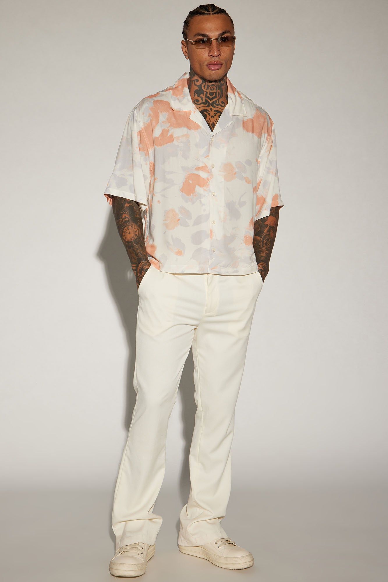 Rising Button Up Shirt - Off White/combo sold by Fashion Nova product image thumbnail 2