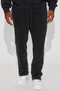 Tyson Ride It Out Straight Sweatpants - Black Wash sold by Fashion Nova