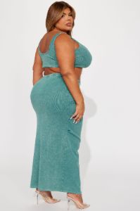 Skai Ribbed Skirt Set - Jade sold by Fashion Nova