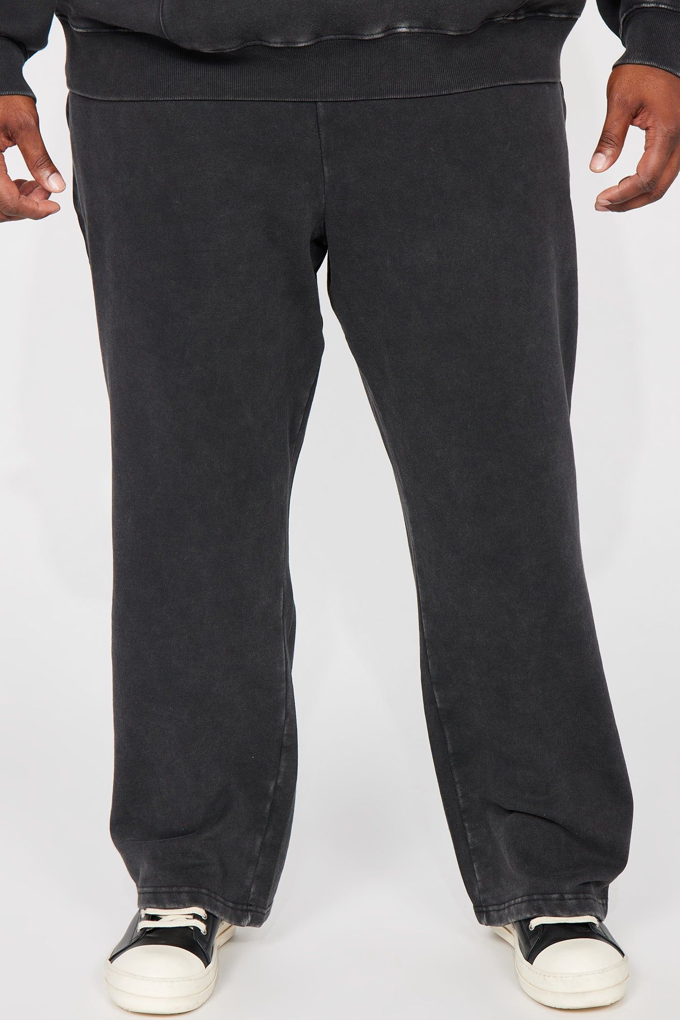 Tyson Ride It Out Straight Sweatpants - Black Wash sold by Fashion Nova product image thumbnail 2
