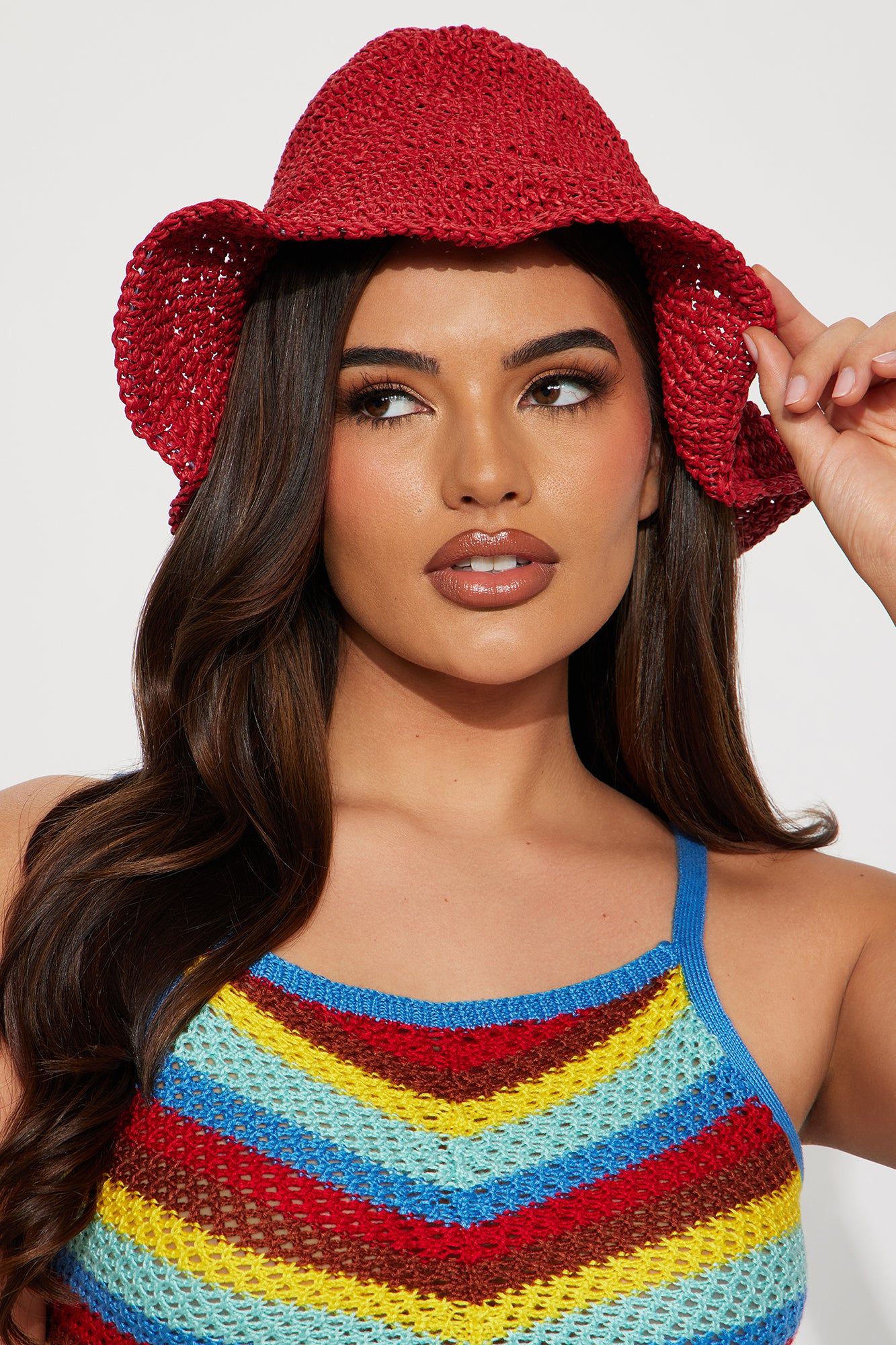 Kelly Bucket Hat - Red sold by Fashion Nova