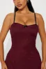 Lace Romance Mini Dress - Burgundy sold by Fashion Nova