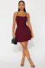 Lace Romance Mini Dress - Burgundy sold by Fashion Nova