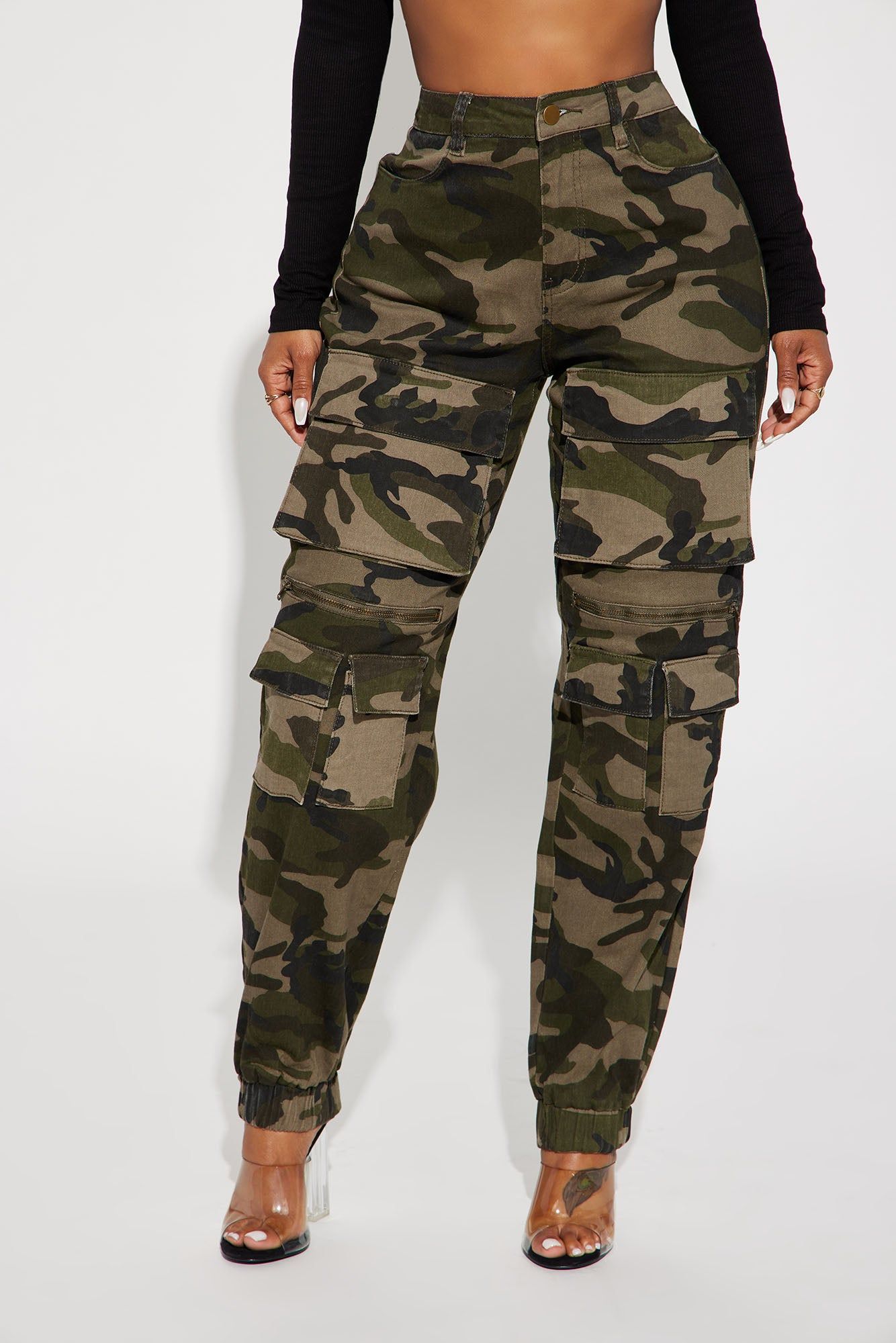 Playoffs Camo Cargo Jogger - Olive/combo sold by Fashion Nova product image thumbnail 2