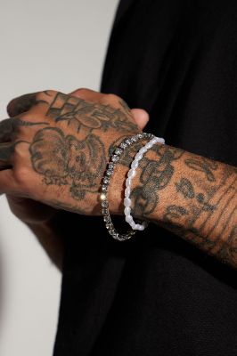 Ocean Side Bracelet Set - Silver sold by Fashion Nova