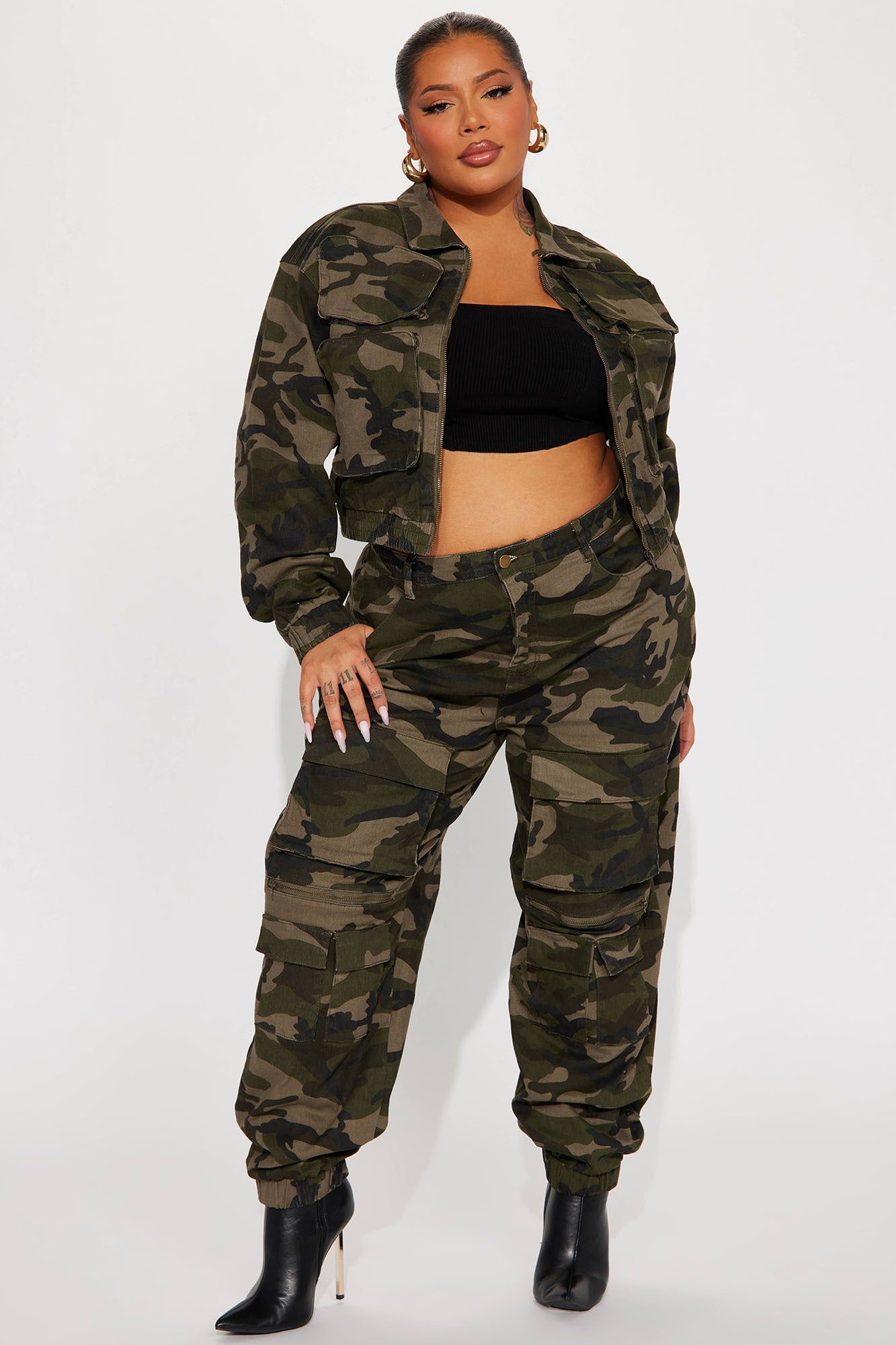 Playoffs Camo Cargo Jogger - Olive/combo sold by Fashion Nova product image thumbnail 5