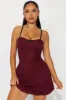 Lace Romance Mini Dress - Burgundy sold by Fashion Nova