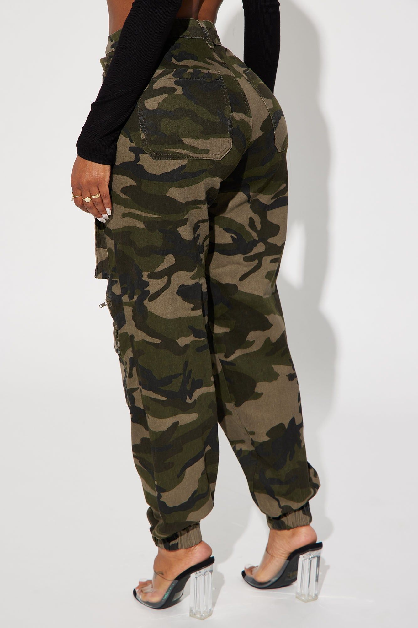 Playoffs Camo Cargo Jogger - Olive/combo sold by Fashion Nova product image thumbnail 4