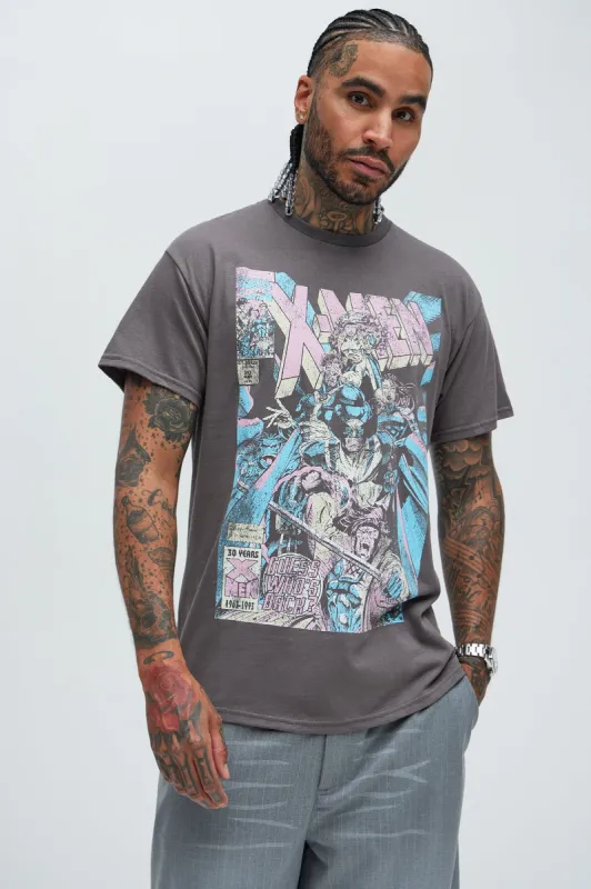 X Men Blast Comic Oversized Short Sleeve Tee - Charcoal sold by Fashion Nova