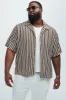 Belfort Jacquard Knit Shirt - Brown sold by Fashion Nova