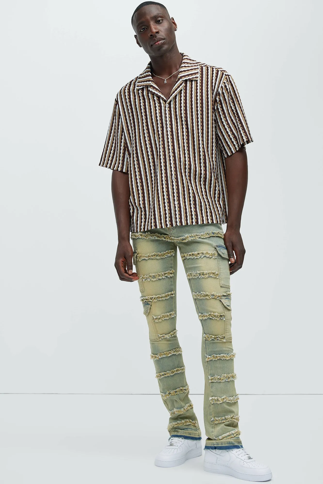 Belfort Jacquard Knit Shirt - Brown sold by Fashion Nova product image thumbnail 2