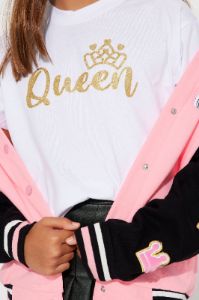 Mini 3 Piece Queen Skirt Set - Pink sold by Fashion Nova
