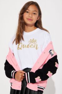 Mini 3 Piece Queen Skirt Set - Pink sold by Fashion Nova