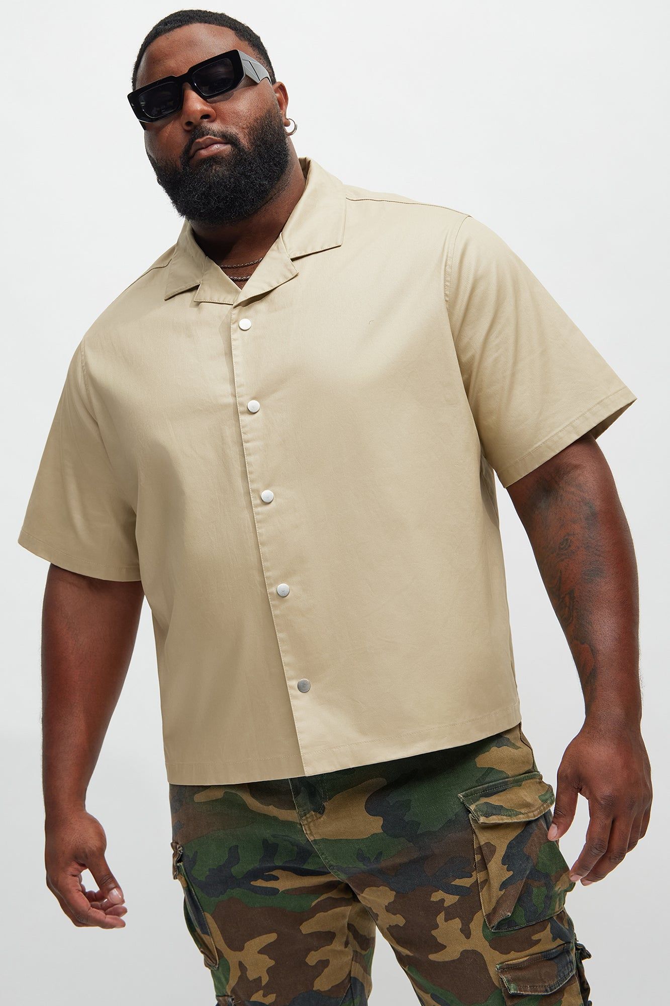 Cedrus Waxed Shirt - Tan sold by Fashion Nova product image thumbnail 5