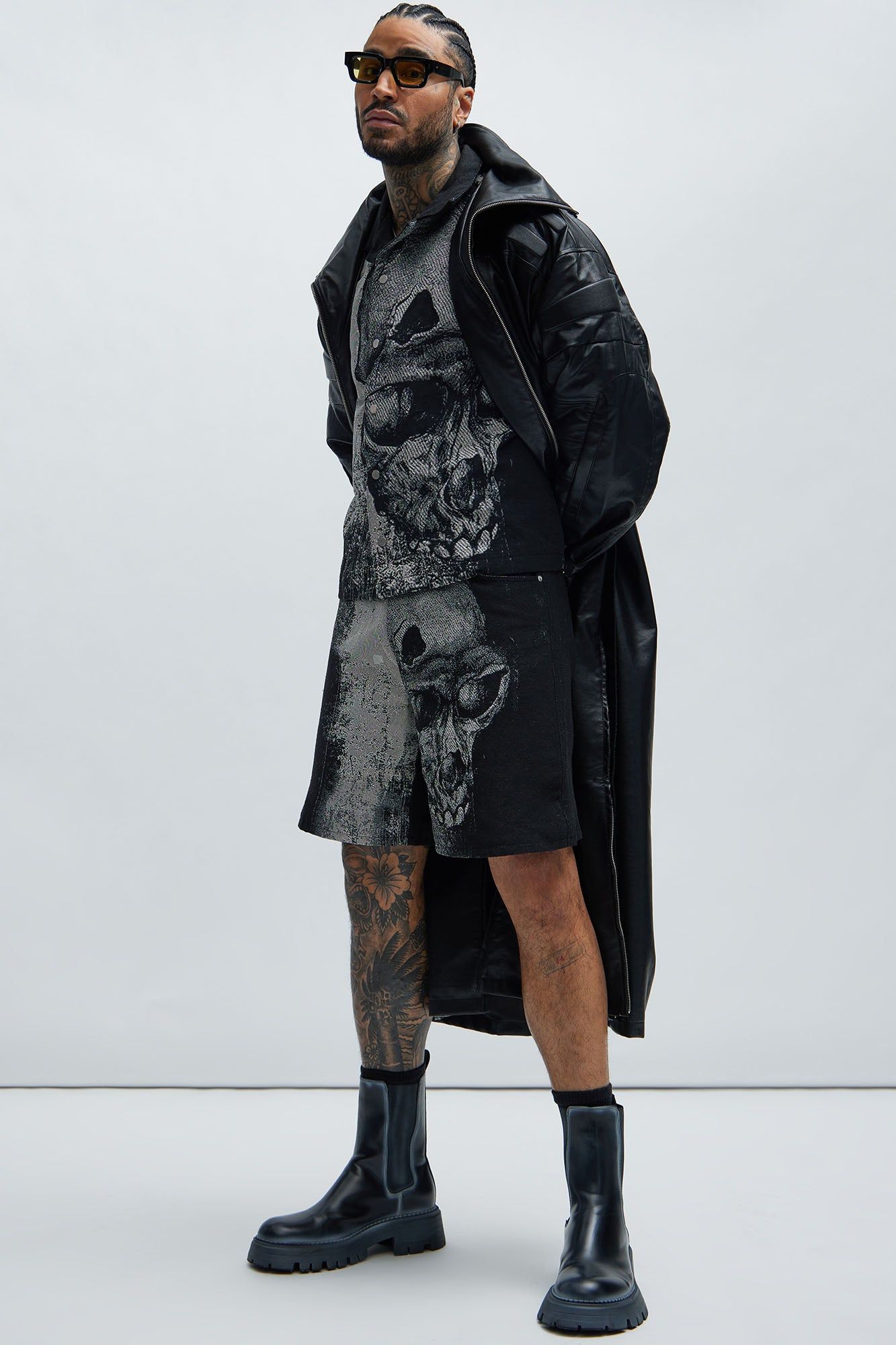 Azrael Tapestry Shorts - Black/combo sold by Fashion Nova product image thumbnail 2