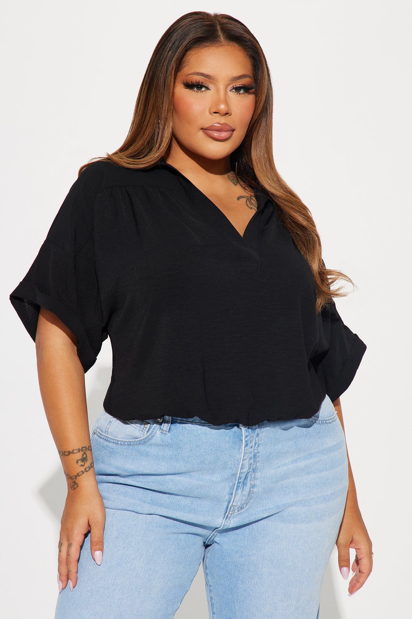 Breezy Day Blouse Top - Black sold by Fashion Nova product image thumbnail 4