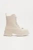 Brooklyn Platform Booties - Cream sold by Fashion Nova