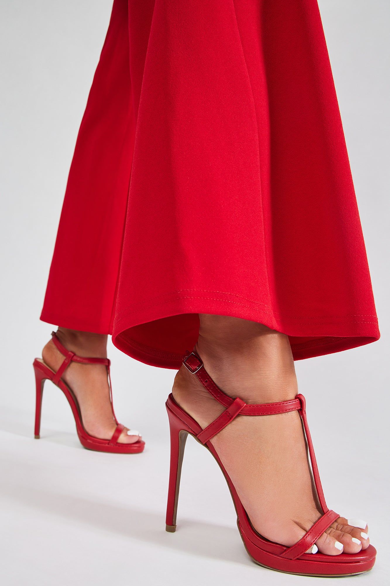 Lesson Learned Heeled Sandals - Red sold by Fashion Nova