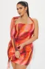 Caught Your Eye Mesh Mini Dress - Hot Pink/combo sold by Fashion Nova