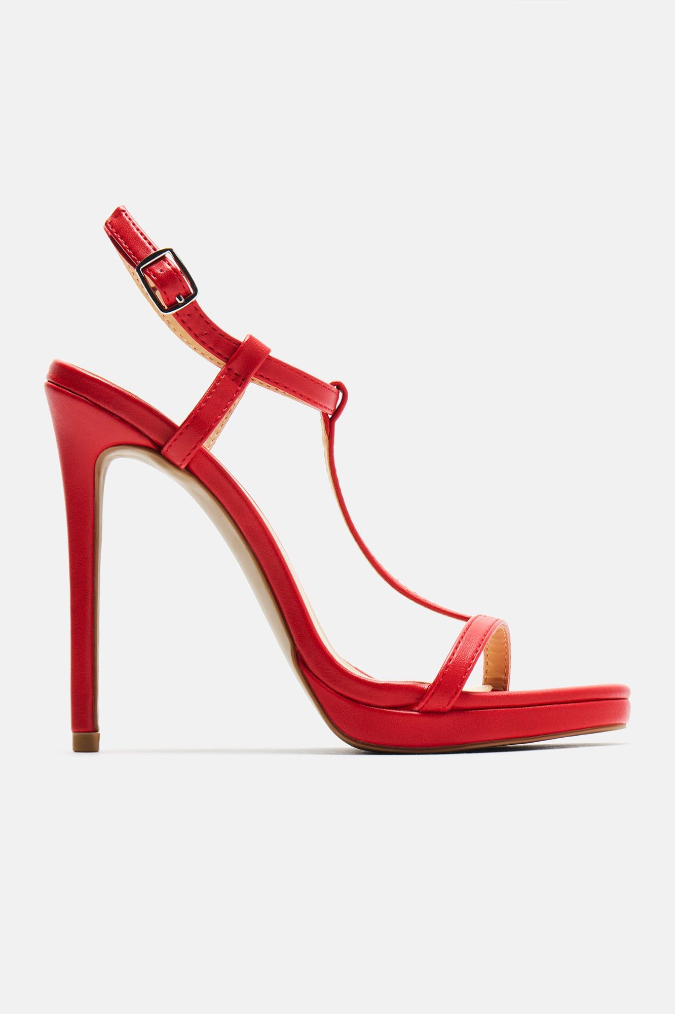 Lesson Learned Heeled Sandals - Red sold by Fashion Nova product image thumbnail 3