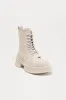 Brooklyn Platform Booties - Cream sold by Fashion Nova