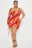 Caught Your Eye Mesh Mini Dress - Hot Pink/combo sold by Fashion Nova
