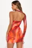 Caught Your Eye Mesh Mini Dress - Hot Pink/combo sold by Fashion Nova
