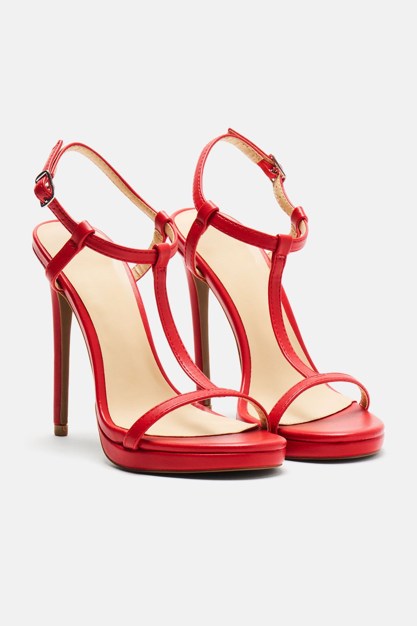 Lesson Learned Heeled Sandals - Red sold by Fashion Nova product image thumbnail 4