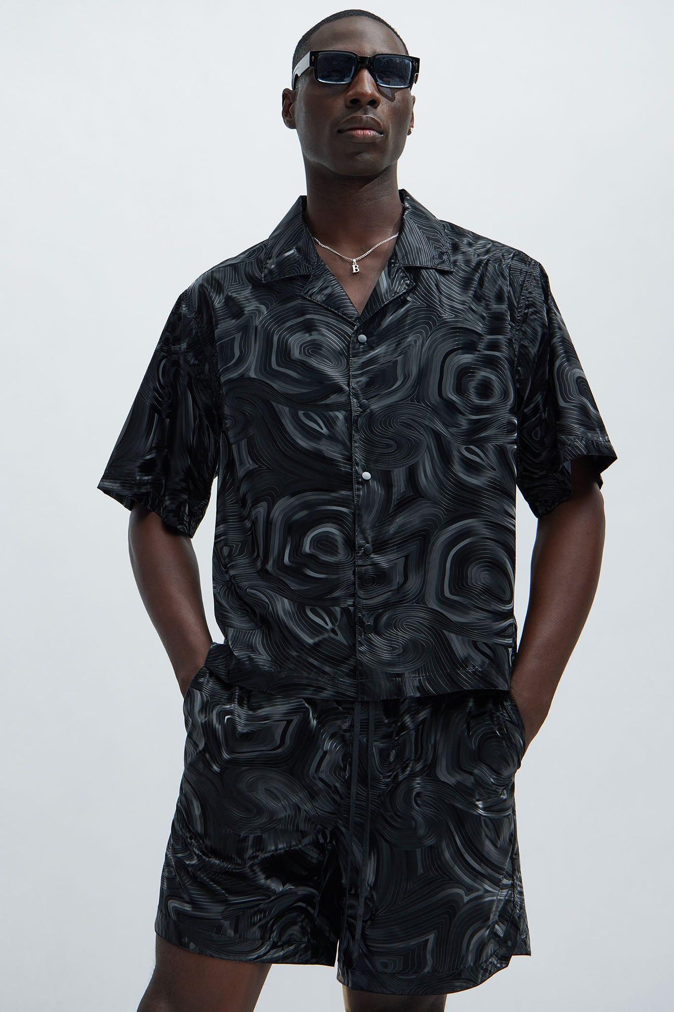 Prismatic Shirt - Black sold by Fashion Nova