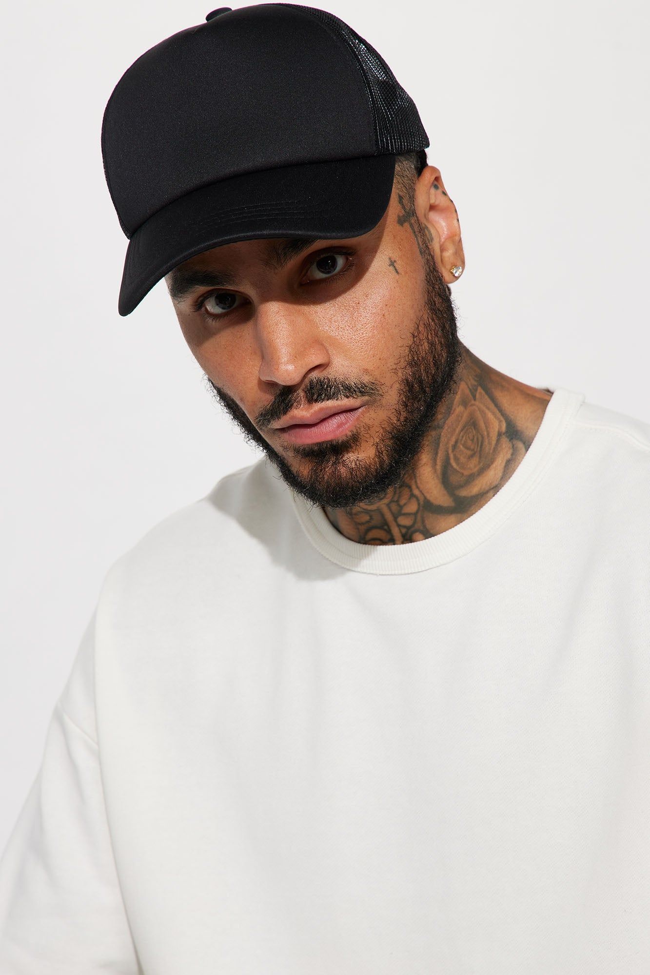 Clean Trucker Hat - Black sold by Fashion Nova