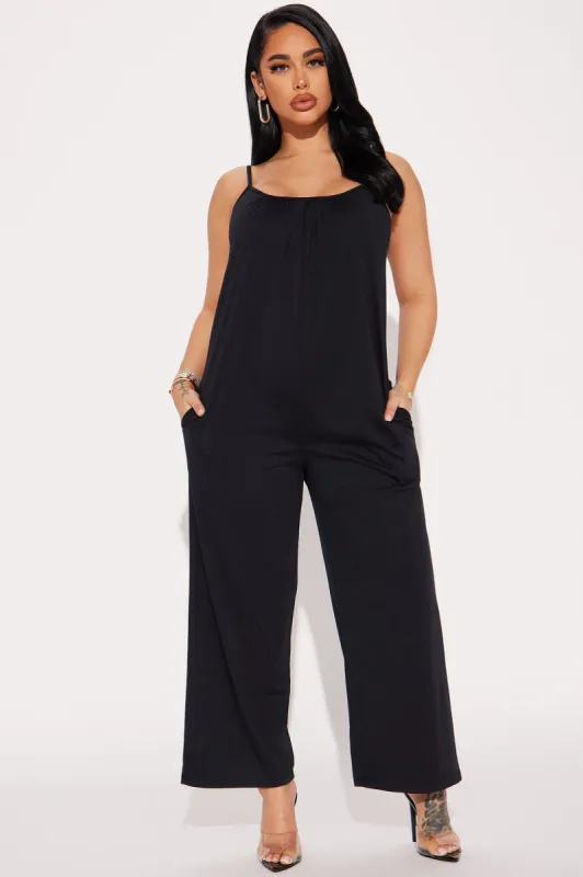 No Option Jumpsuit  - Black sold by Fashion Nova