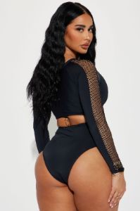 Hayley Double Strap 2 Piece Bikini - Orange/combo sold by Fashion Nova
