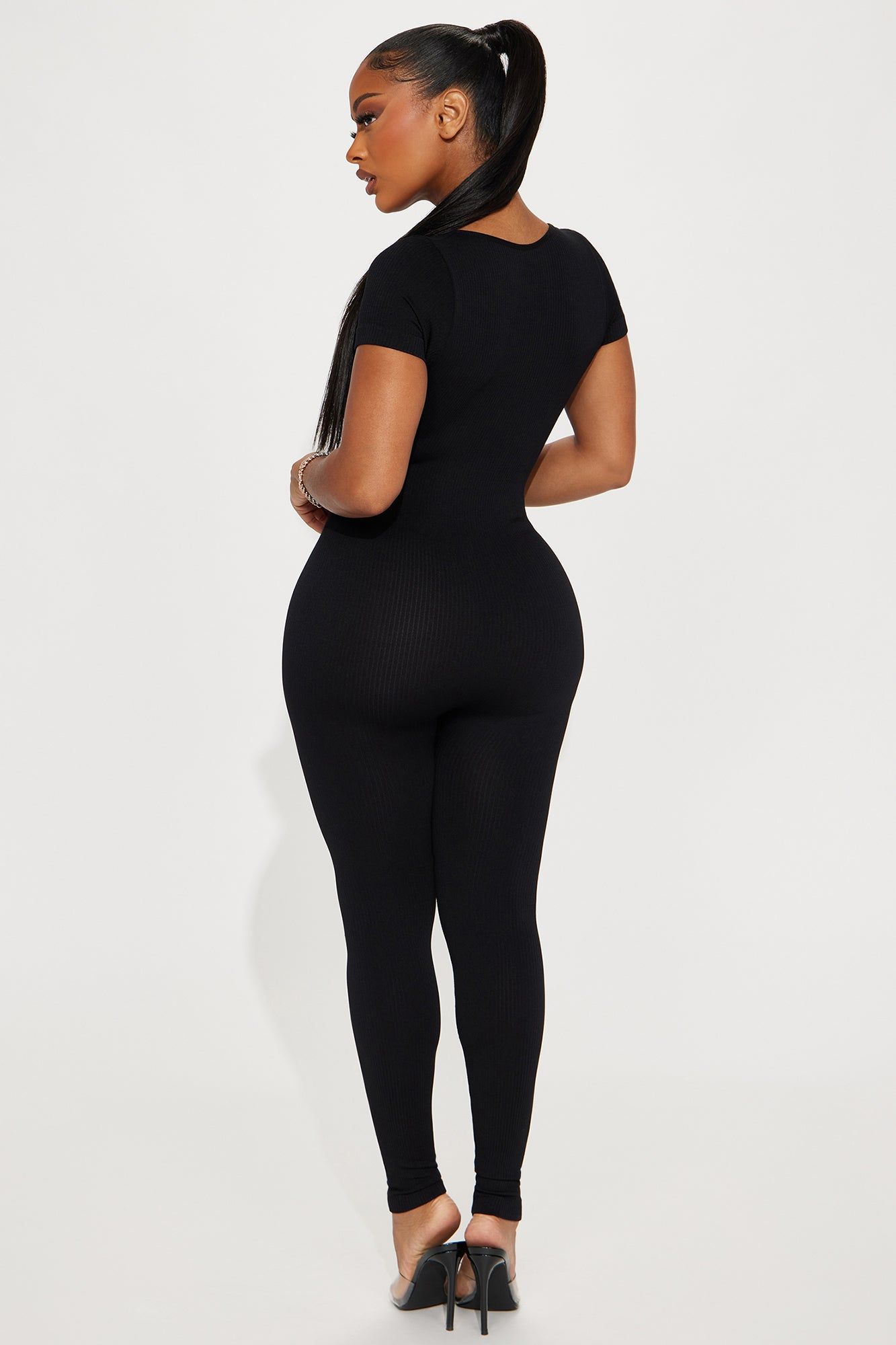 Lucia Seamless Jumpsuit - Black sold by Fashion Nova product image thumbnail 3
