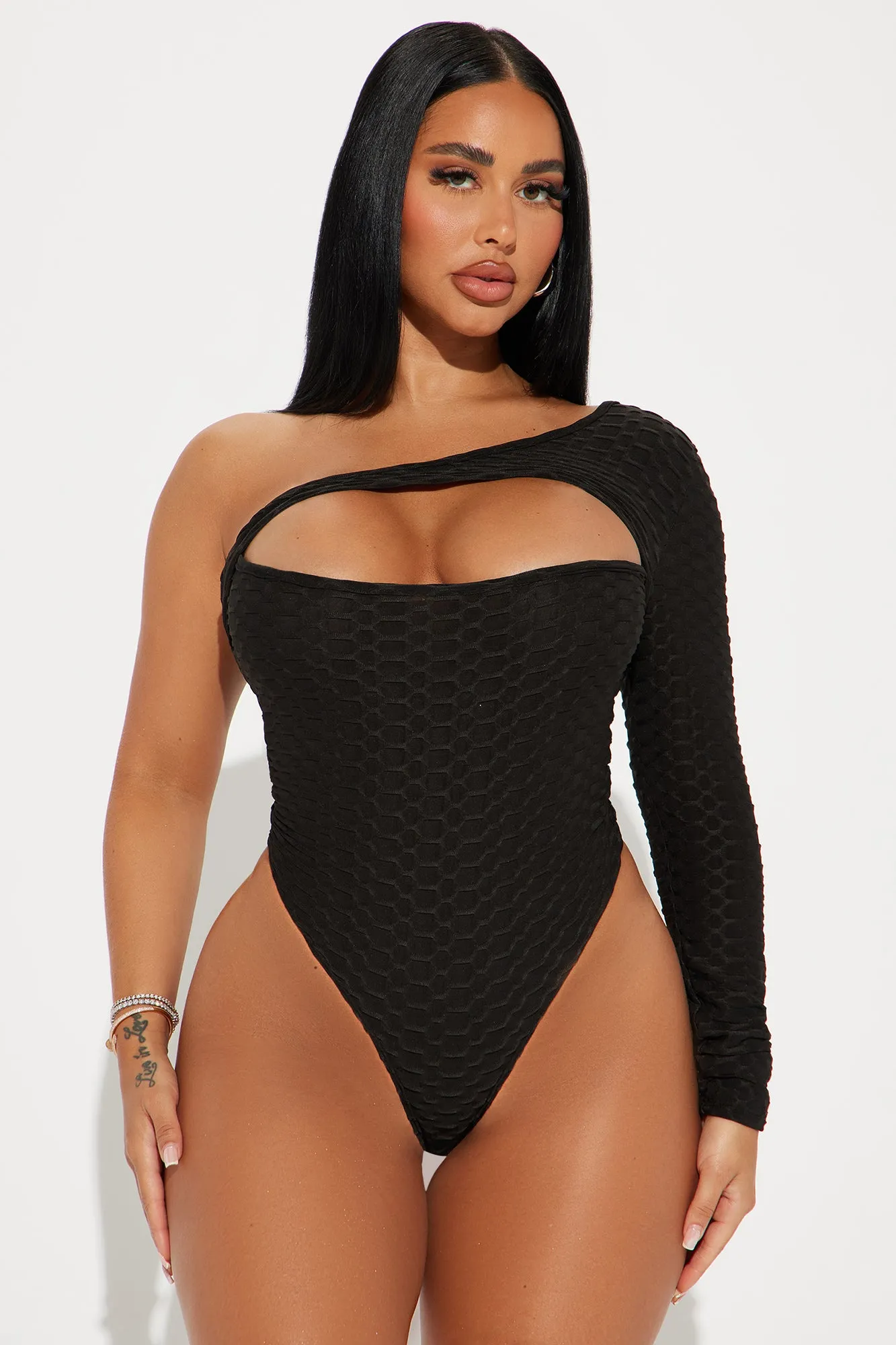 Can't Resist Bodysuit - Black sold by Fashion Nova