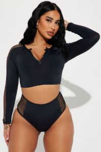 Hayley Double Strap 2 Piece Bikini - Orange/combo sold by Fashion Nova