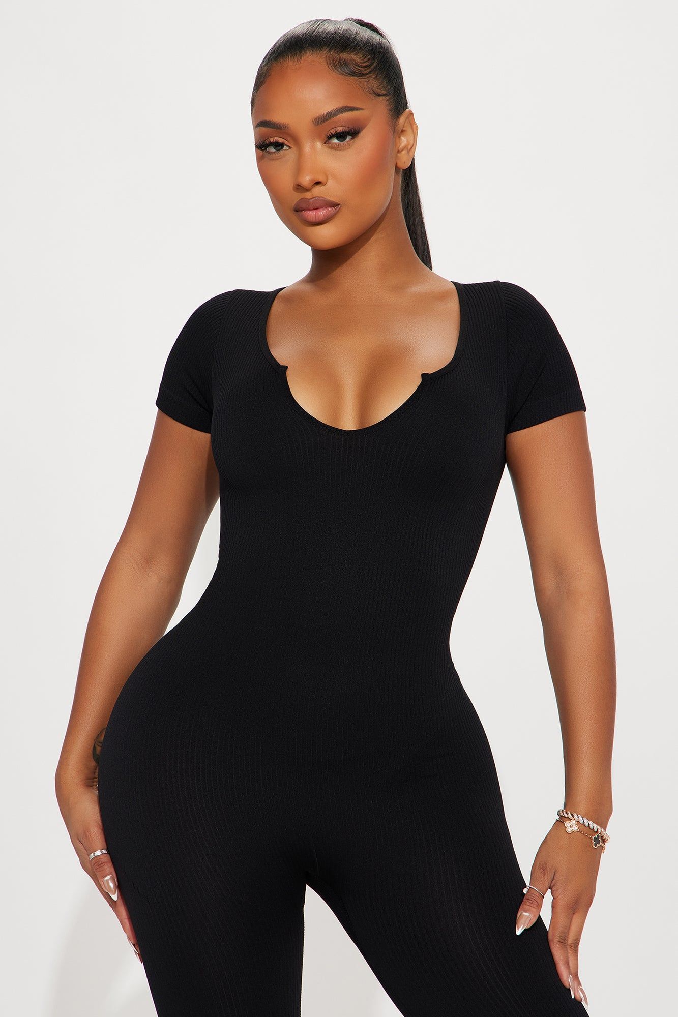 Lucia Seamless Jumpsuit - Black sold by Fashion Nova product image thumbnail 2
