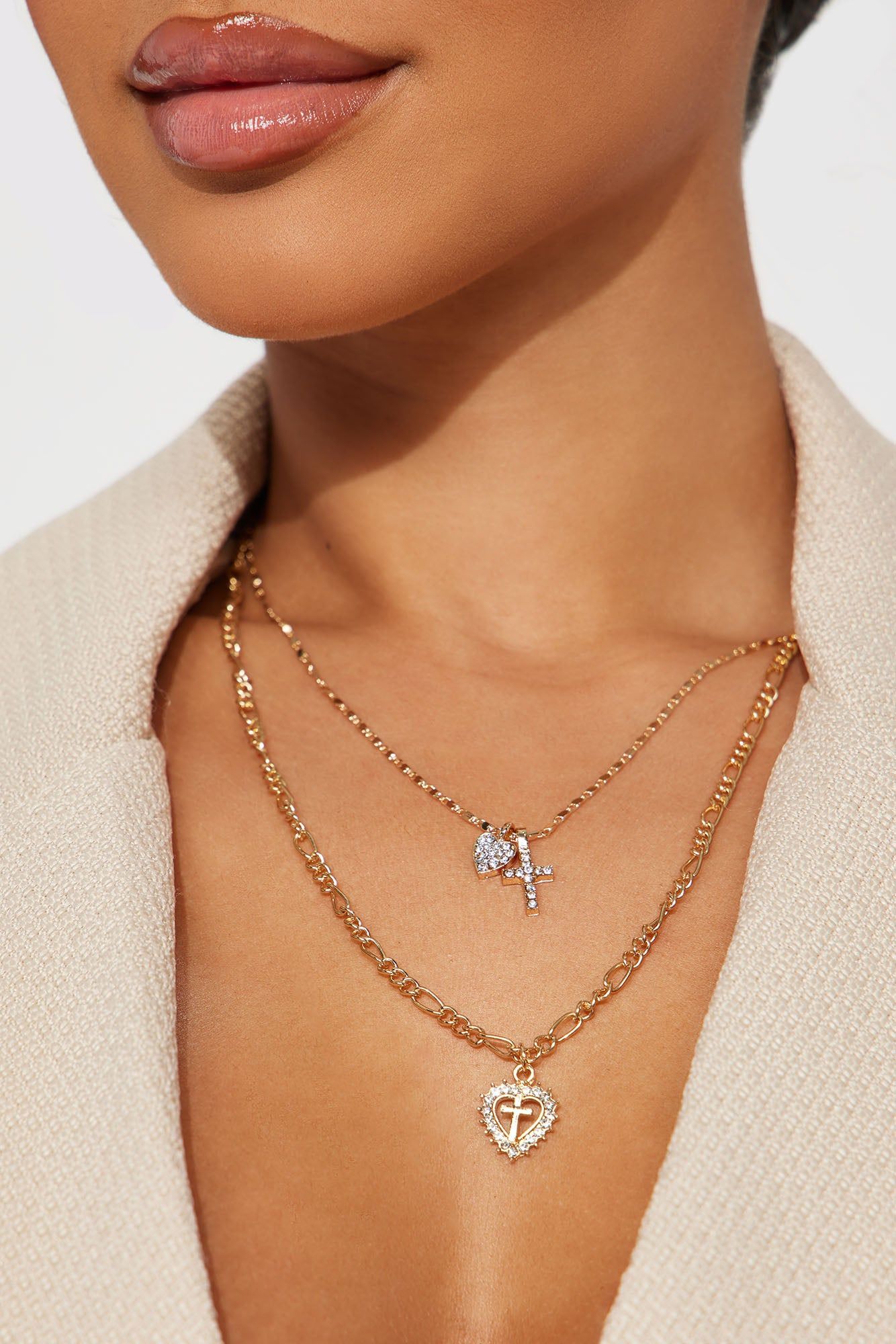 Have Faith Love Necklace - Gold sold by Fashion Nova