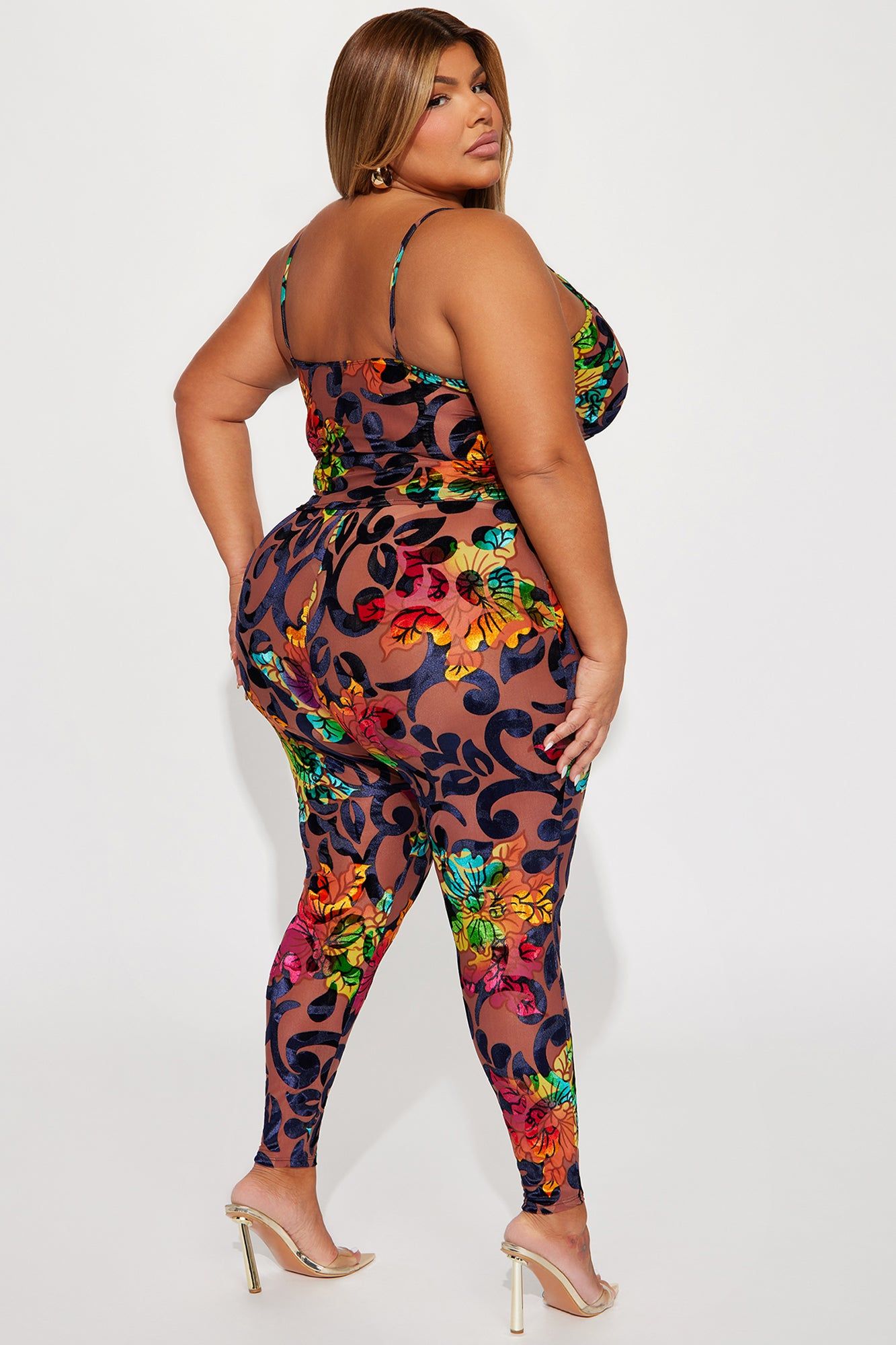 New Direction Velvet Legging Set - Brown/combo sold by Fashion Nova product image thumbnail 6