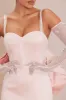 Olivia Satin Bow Gown - Blush sold by Fashion Nova